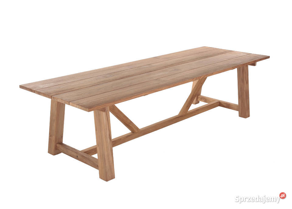 Stół Rustic 290 X 100 DESIGN DREWNO TEAK TIK wielkopolskie Suchy Las