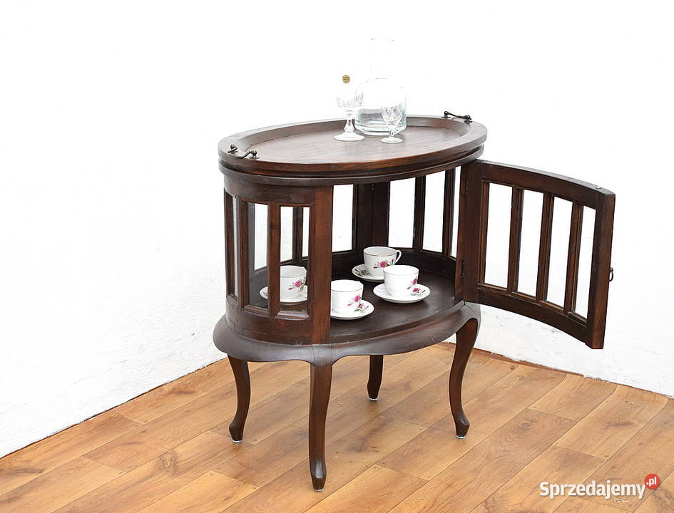 Kolonialny barek tekowy szafka herbaciarka Świdnica sprzedam