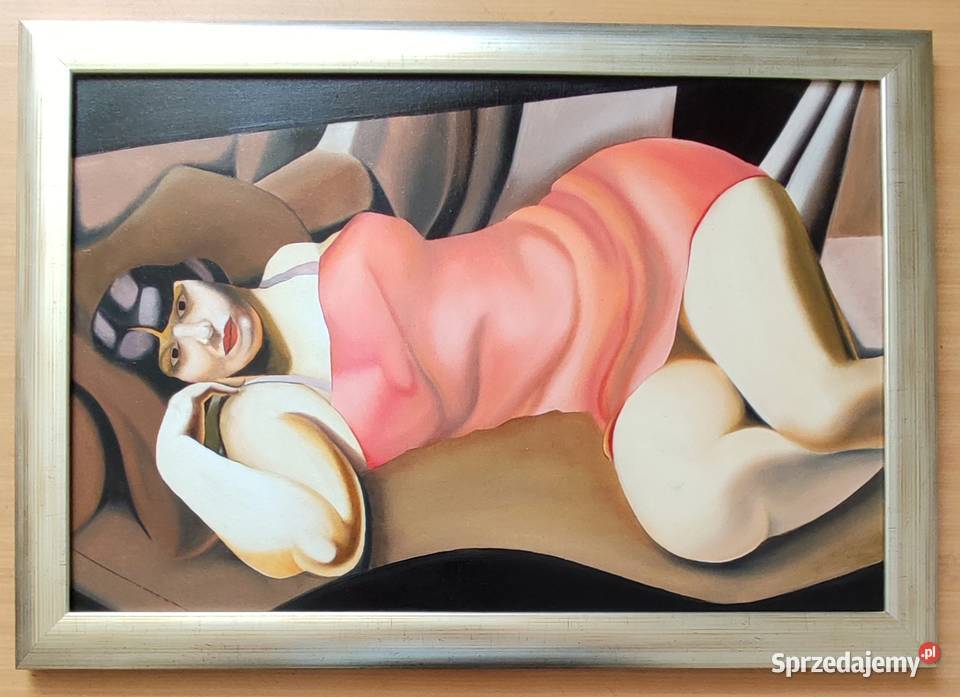 Kopia obrazu T Łempickiej Różowa tunika Antyki, Sztuka, Kolekcje Warszawa