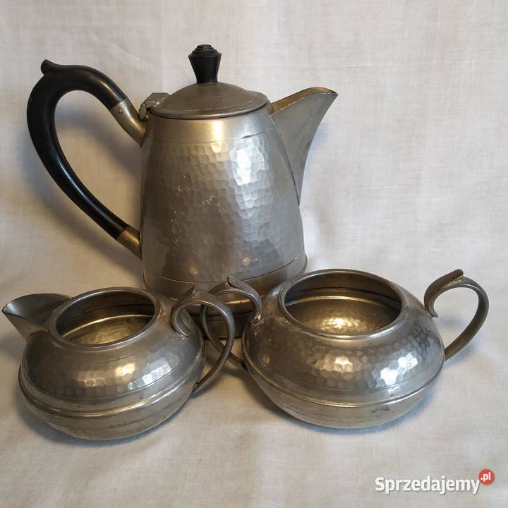 vintage 3 częściowy zestaw do herbaty wielkopolskie Piła