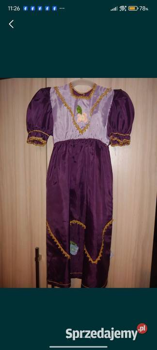 Roszpunka stroj karnawalowy 128 Rozmiar 128 Lublin
