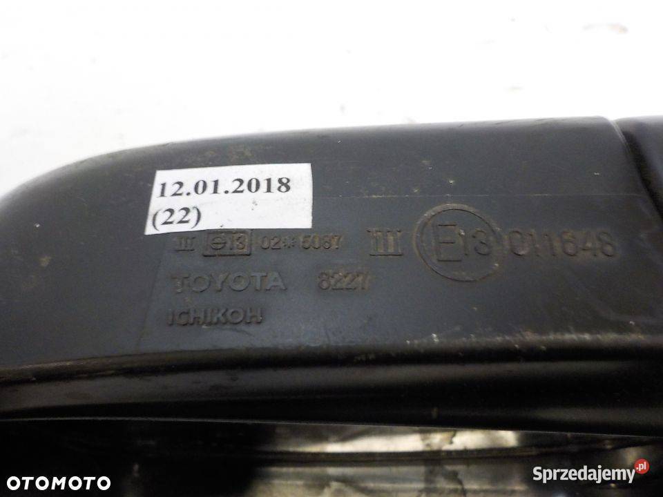 LUSTERKO PRAWE TOYOTA COROLLA VII osobowe Nowy Tomyśl