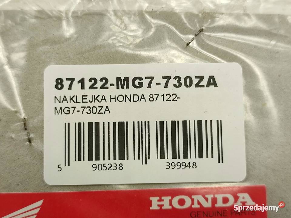 NAKLEJKA NA BŁOTNIK HONDA XLV750R 1985 NOWA