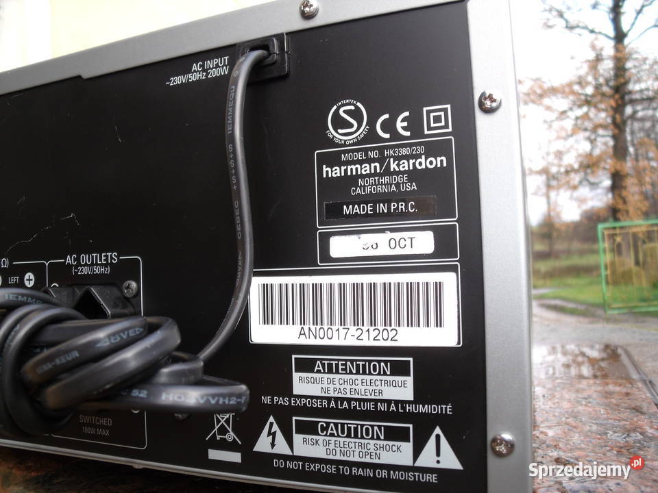 AMPLITUNER STEREO HARMAN KARDON HK 3380duża moc