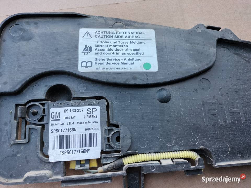 OPEL ASTRA G CZUJNIK UDERZENIA DRZWI PRAWY lubelskie Kamień-Kolonia