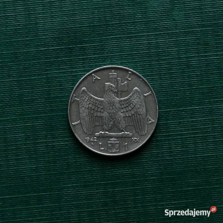 WŁOCHY 1 lir 1942r Gliwice