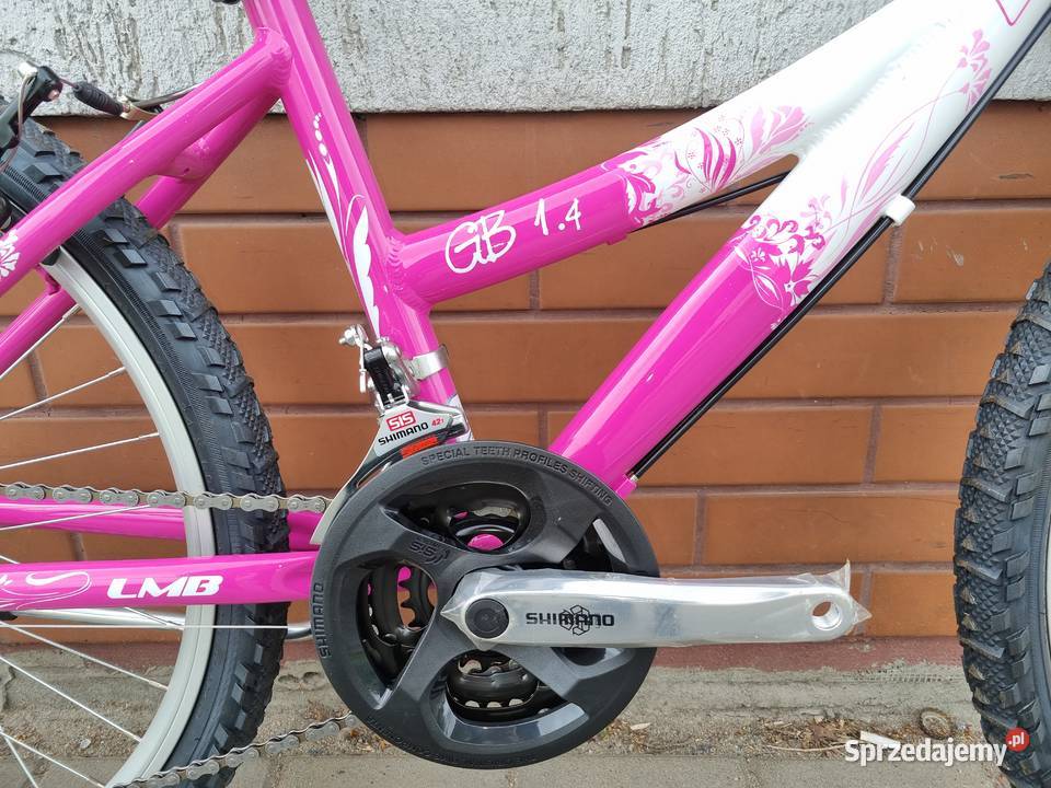Nowy Rower MTB Limber gb14 24 Różowo Biały Górskie, MTB Złocieniec