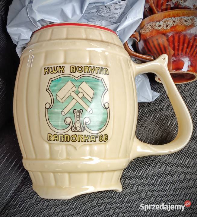 ceramiczny kufel pamiątkowy z okazji Barbórki w Gorzów Wielkopolski