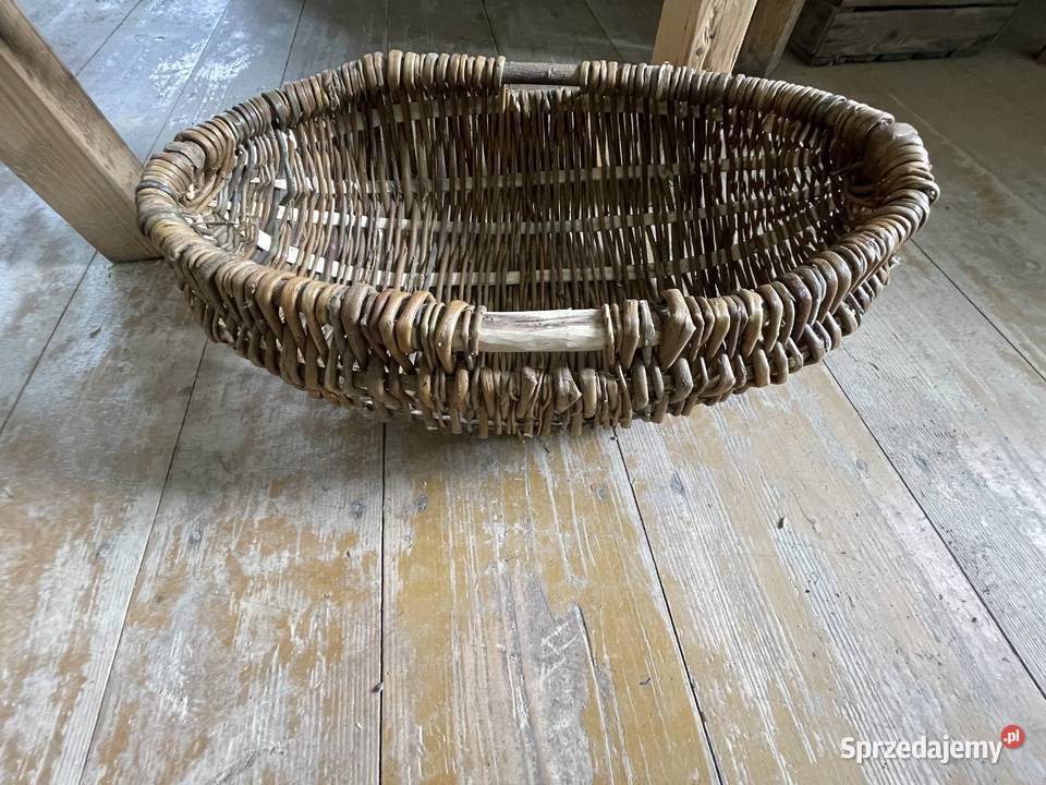 Sprzedam tradycyjny kosz wiklinowy Górno