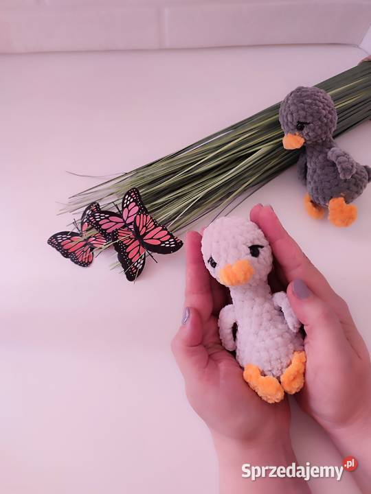 Gęś brelok na szydełku gęś zabawka maskotka