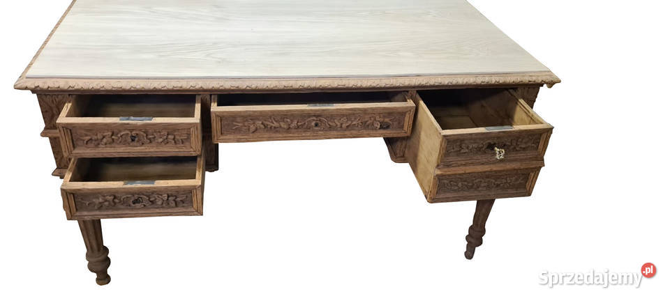 DĘBOWE BIURKO EKLEKTYCZNE sprzedam