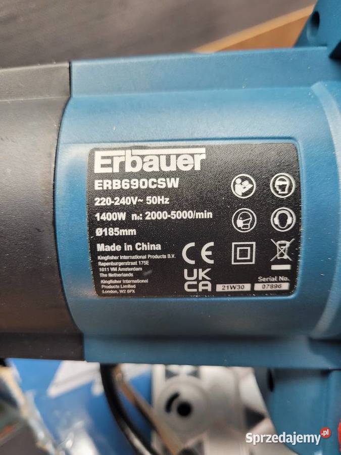 Pilarkozagłębiarka Erbauer ERB690CSW 1400 W W Narzędzia Wrocław