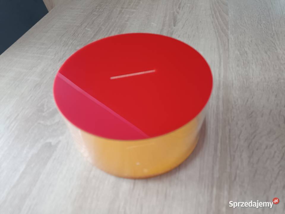 Skarbonka okrągła przezroczysta Kwidzyn