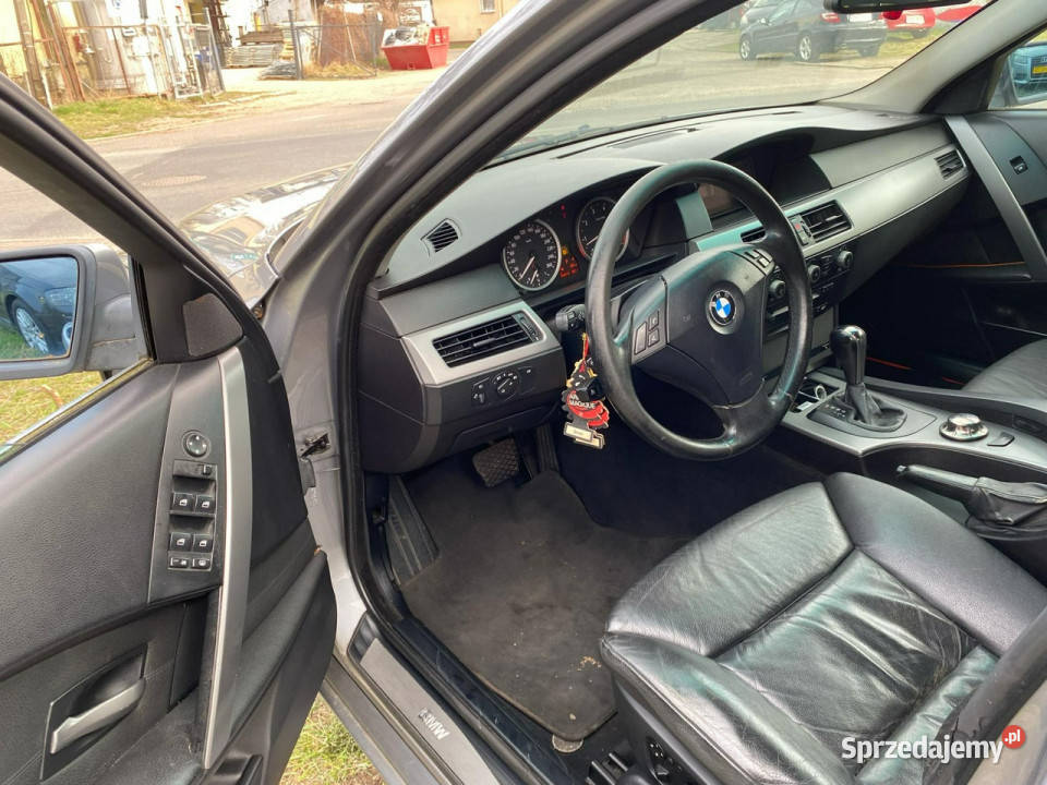 BMW 520 20 Benzyna 170 2005r Sedan XENON Skóry centralny zamek Nysa