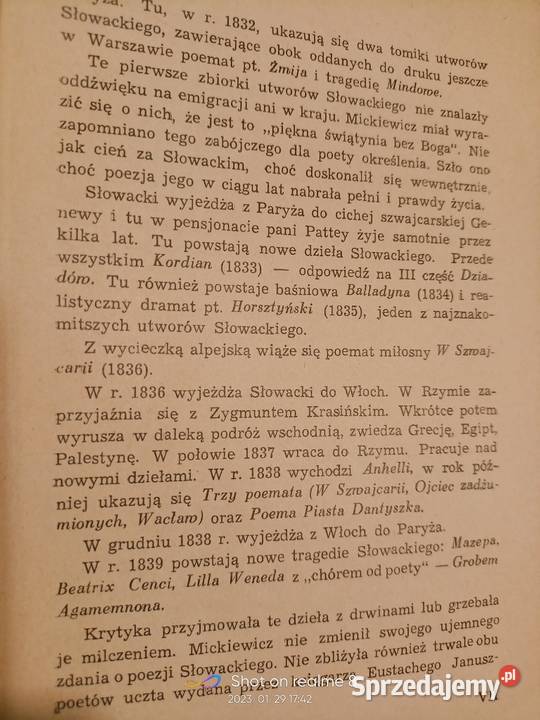 Wybór poezji Słowackiego książki prezenty Warszawa