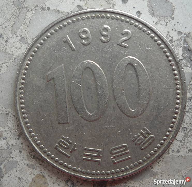 KOREA100 WON1992 r mazowieckie Legionowo