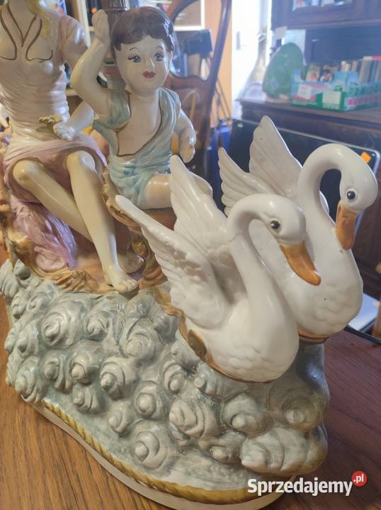 Porcelanowa lampa Capodiamonte Łagiewniki