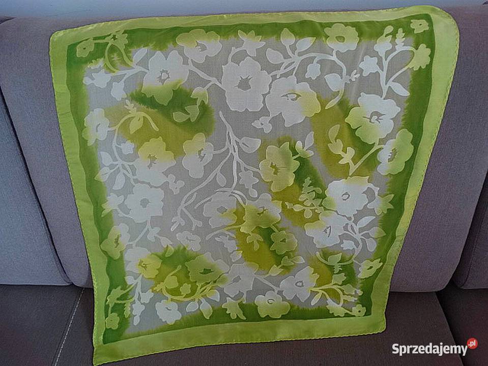 Apaszka Jedwabna 100 Naturalny Jedwab Chustka Łomża