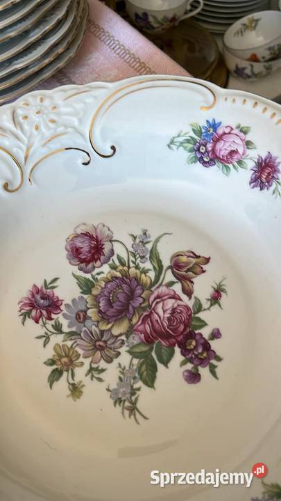 Patera TSyg Bareuther Bawaria Kwiaty na Porcelana i szkło Gdańsk sprzedam