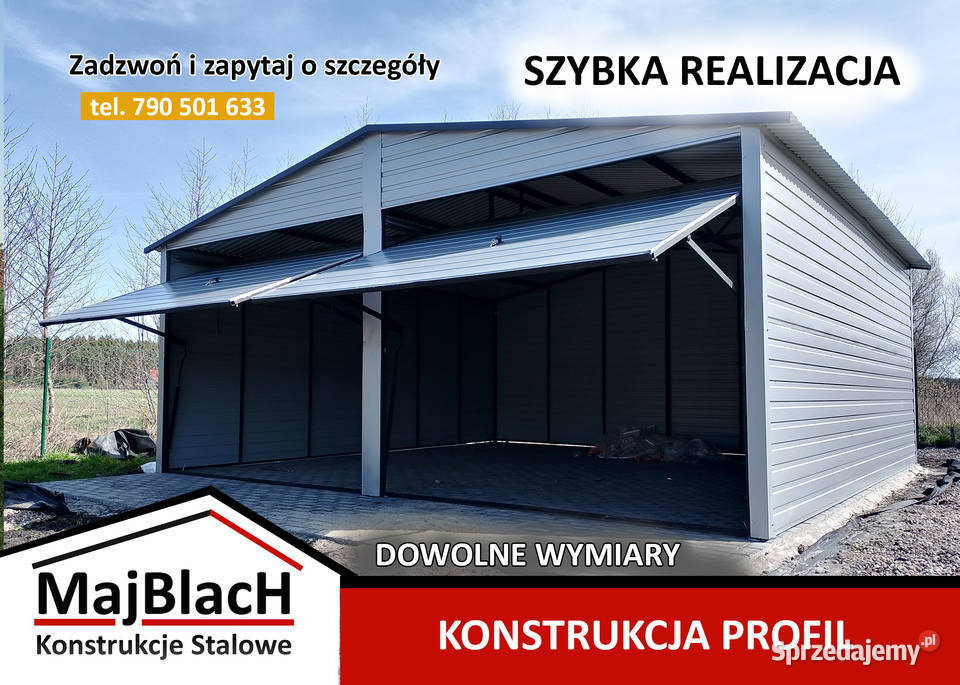 Garaż Blaszany 6x6 SZYBKA REALIZACJA Garaże Szydłowiec