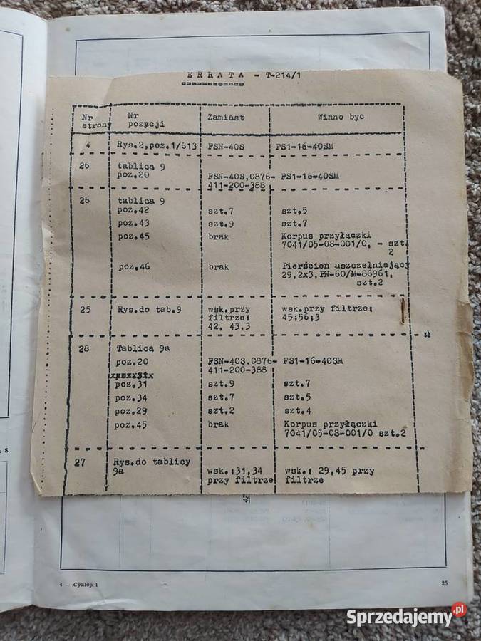 Instrukcja i katalog części ładowacz T2141 Dąbrowice