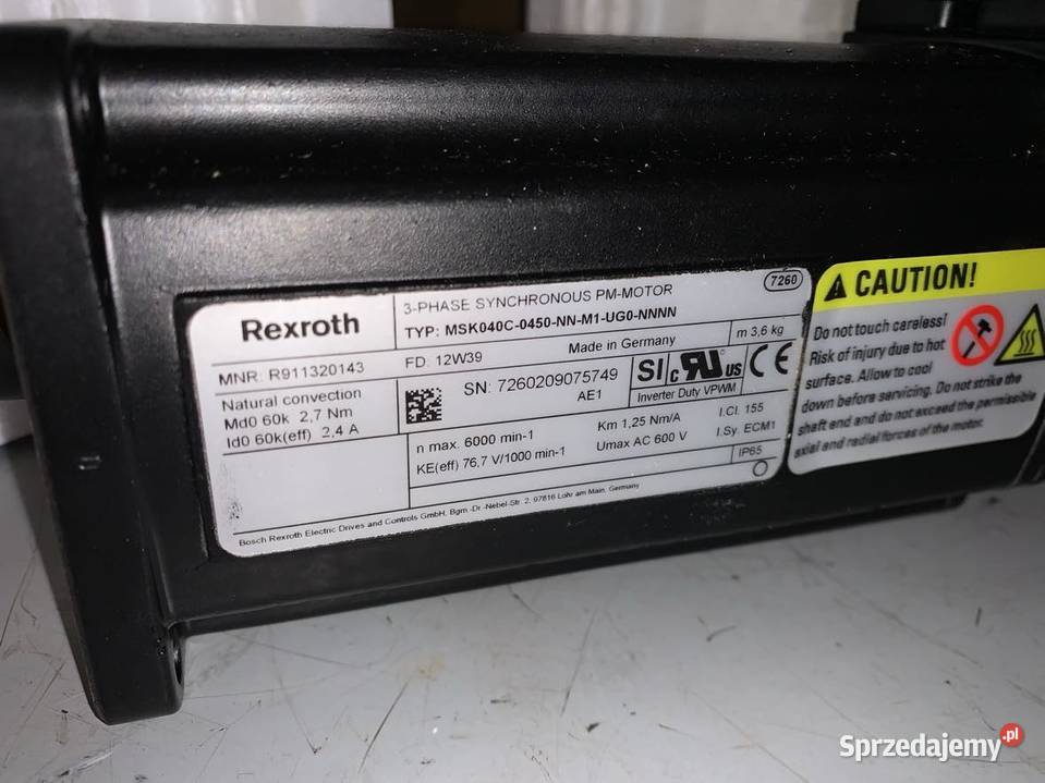 Rexroth R911320143 MSK040C 0450 NN M1 UG0 NNNN Warszawa