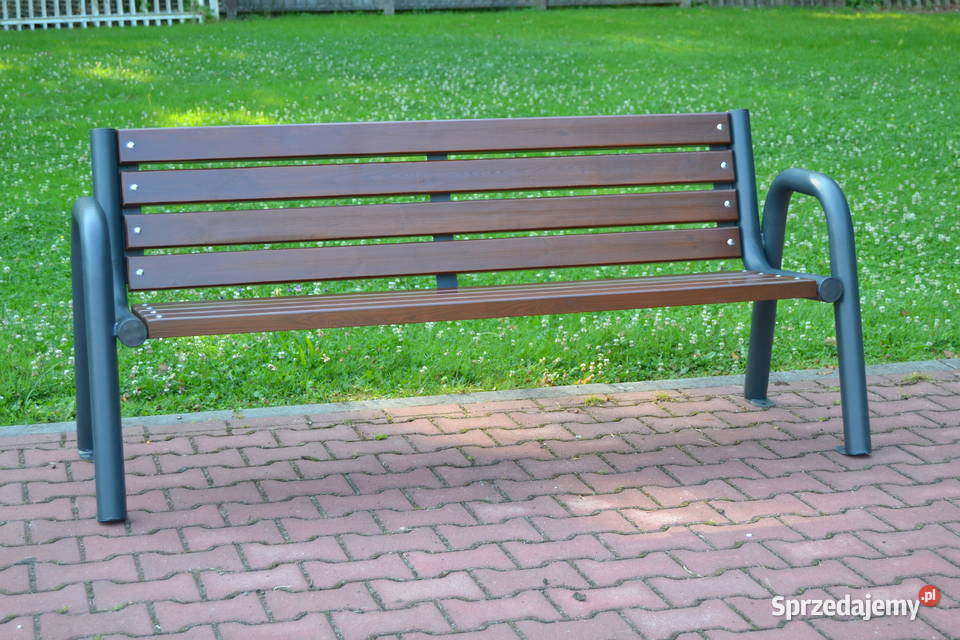 Ławka podłokietnik miejska ogrodowa stalowa Targowiska