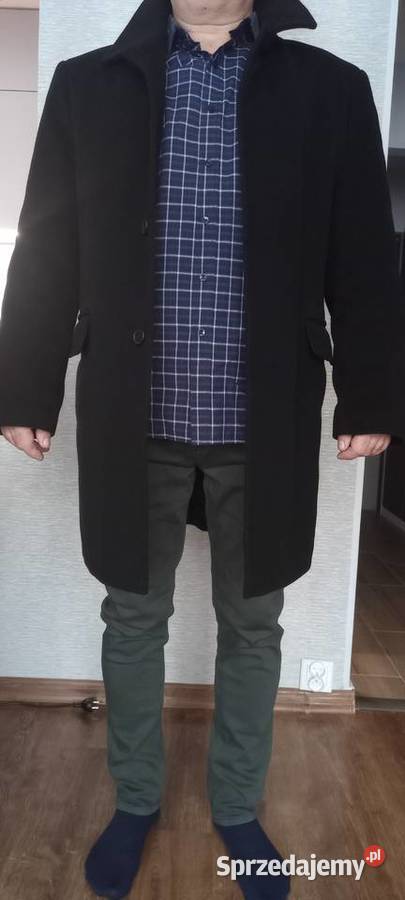 Płaszcz męski czarny Rozmiar XL małopolskie Kraków