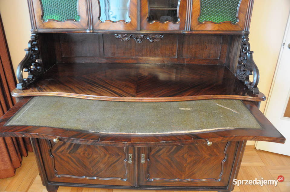 Kredens antyk Ludwik Filip mahoń koniec XIX w Zwierzyniec