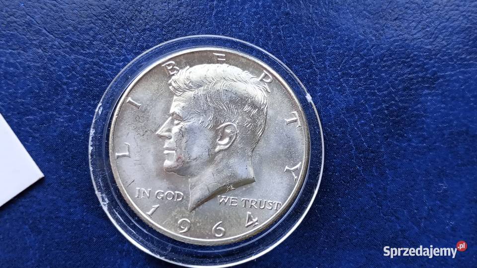 Stare monety 12 dolara 1964 D USA srebro podkarpackie Lesko