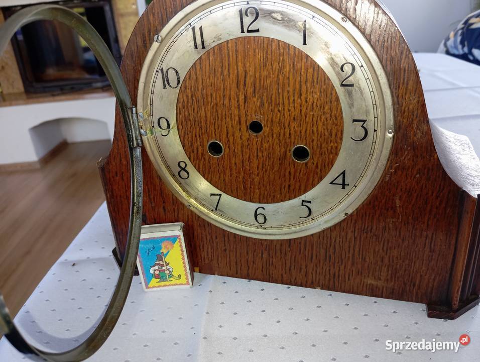 Stary Zegar kominkowy mechaniczny Muthe zdolnych Żary
