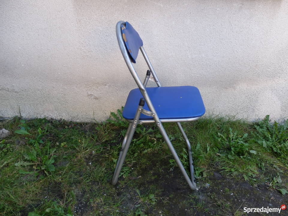 Krzesło składane z obiciem z PCV 335 80cm wielkopolskie sprzedam