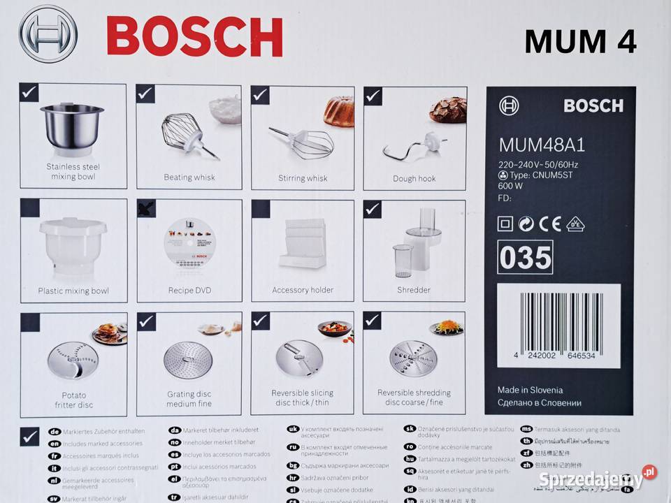 Robot Bosch MUM48A1 zestaw