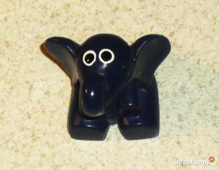 Figurka ceramiczna lakierowana mały granatowy śląskie