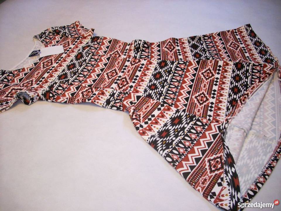 HM sukienka aztecki wzór jersey NOWA 32 Rozmiar 32 (XXS) Nowy Sącz