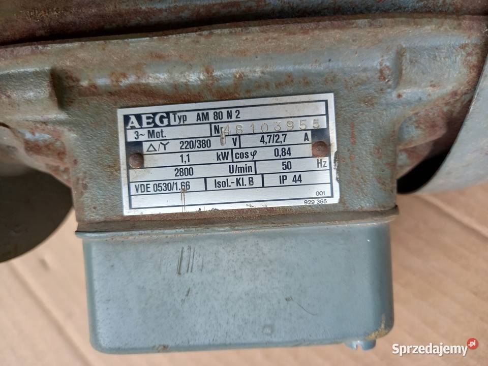 Silnik elektryczny AEG Typ AM 80 N2 11 KW Bukownica