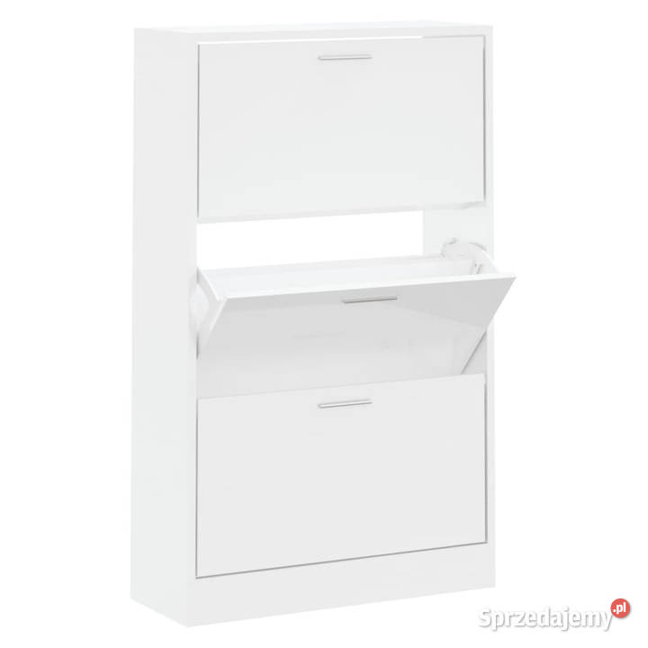Szafa na buty wysoki połysk biała 63x24x103 Warszawa