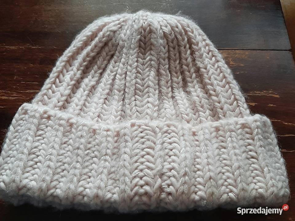 Zimowa czapka marki Zara w kolorze różowym mazowieckie Warszawa