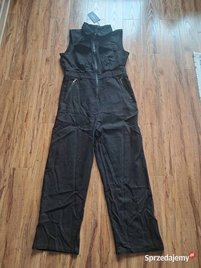 nowy czarny kombinezon z krótkim rękawem uoozee Odzież damska Sandomierz