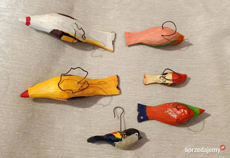 Ptaki ptaszki kolorowe 6 sztuk Poznań