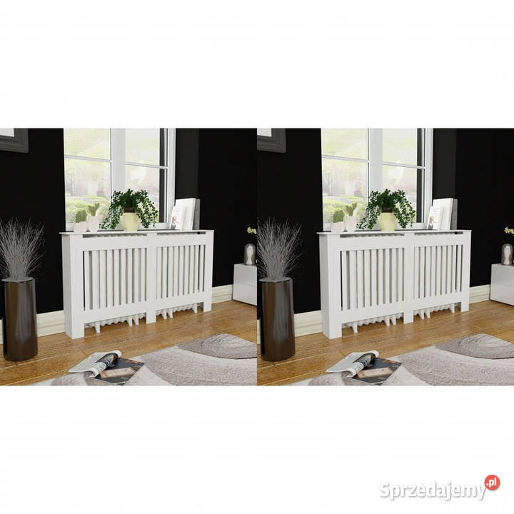 Osłony na kaloryfer 2 białe MDF 152 WM276004