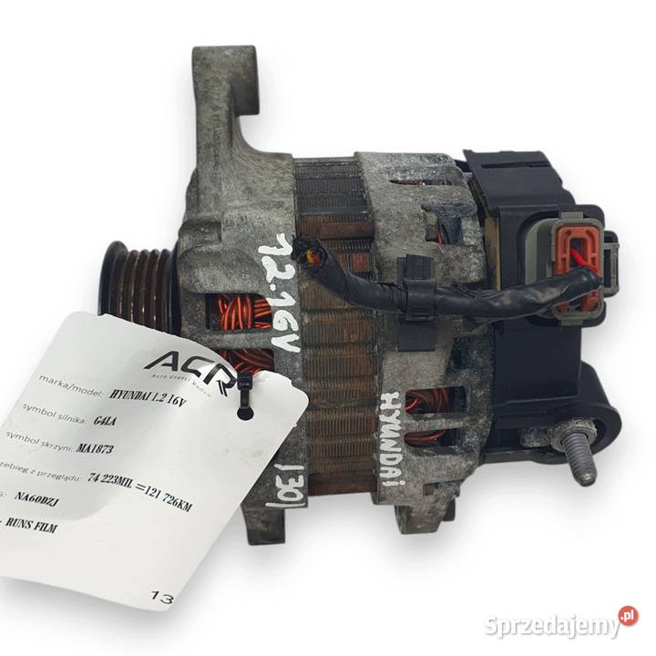ALTERNATOR Hyundai i20 I 12 16V 3730003100 Chełm