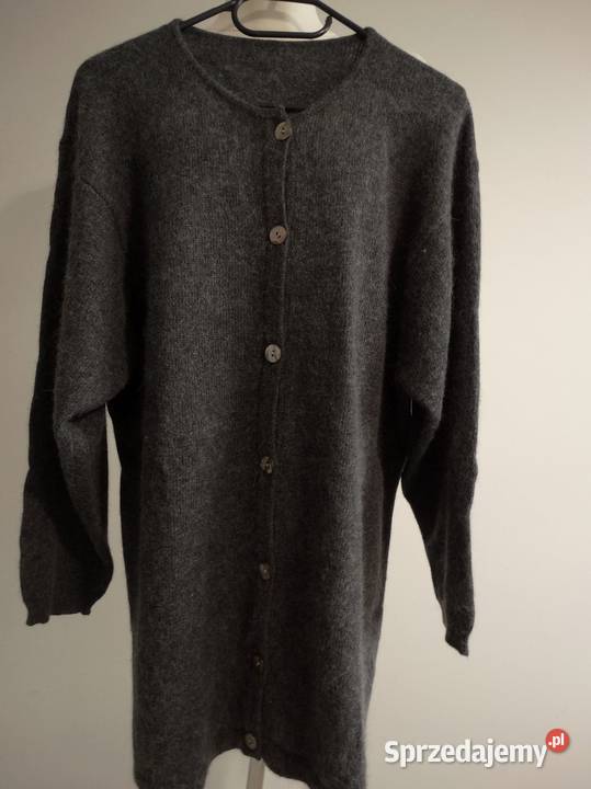 Sweter Kardigan Wełniany Jagnięca Wełna Angora sprzedam