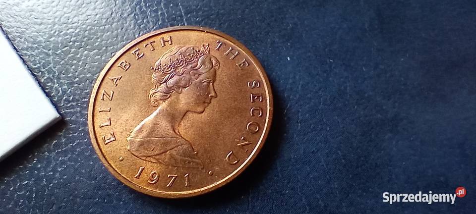 Stare monety 2 nowe pensy 1971 Wyspa Man Lesko
