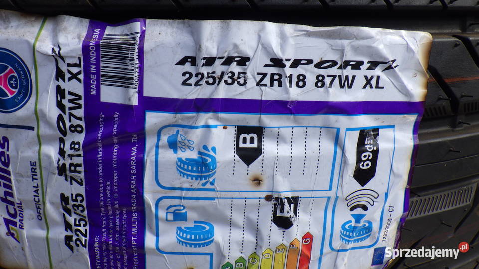 Achilles ATR Sport 21535 R18 2253518 84 W XL 225 Samochodowe Opony i felgi Dębica