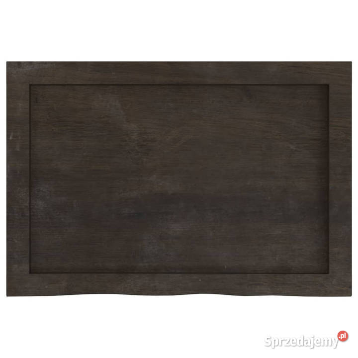 Blat stołu ciemnobrązowy 60x40x24 lite drewno Warszawa sprzedam