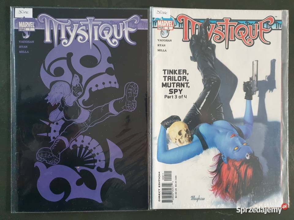 Mystique zestaw 10 oryginalnych komiksów USA Amerykańskie Gdynia