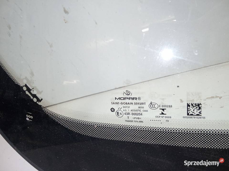 Szyba Przednia Jeep Renagade 19 Kamera Oryginał Przednie Bralin