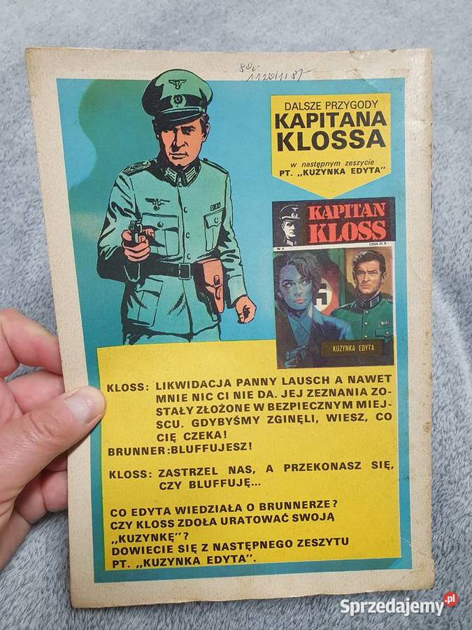 Kapitan Kloss Wsypa 3 wydanie 1 1971 Gdynia