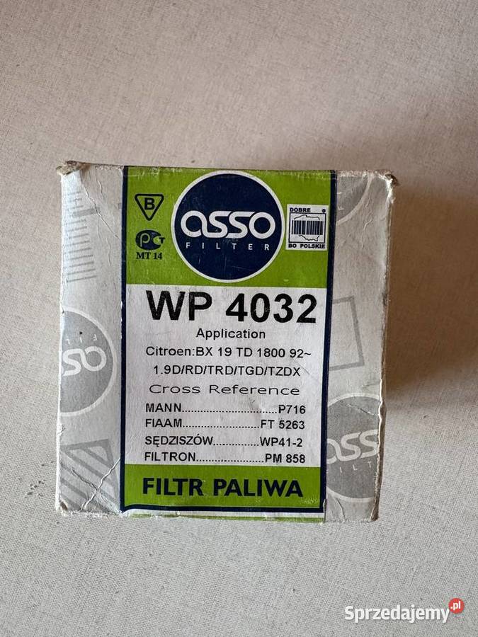 Filtr paliwa diesel 19d peugeot citroen polonez wielkopolskie Krajenka